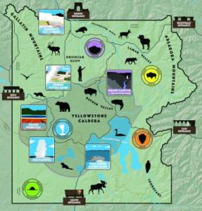 Map of Yellowstone National Park1
